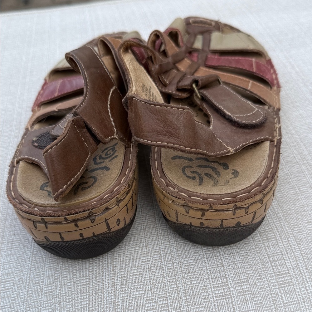 Propet Multi-Color Leather Sandals - Picture 4 of 7